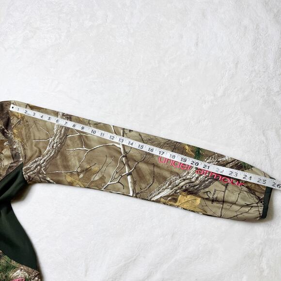 UNDER ARMOUR Half Zip Pullover Scent Control Camo Hunting Jacket Hoodie Medium - Picture 14 of 14